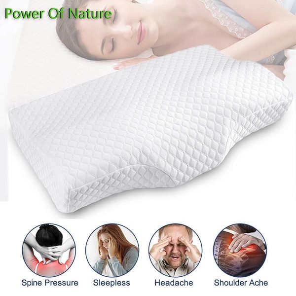 pillow memory foam orthopedic sleeping relax remedial neck pain pillows soft butterfly shaped cervical protection 65*40cm
pillow memory foam orthopedic sleeping relax remedial neck pain pillows soft butterfly shaped cervical protection 65*40cm
