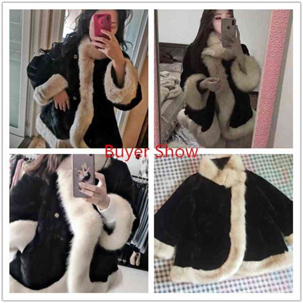 women's wool & blends kmetram faux fur coat winter jacket women clothes 2021 collar mink fleece long female vintage cloak jackets my489, Black
women's wool & blends kmetram faux fur coat winter jacket women clothes 2021 collar mink fleece long female vintage cloak jackets my489, Black