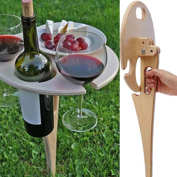 foldable outdoor wine table wooden round deskmini picnic rack furniture for camping party drop camp
foldable outdoor wine table wooden round deskmini picnic rack furniture for camping party drop camp