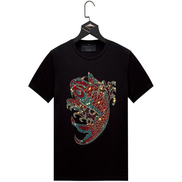 men's t-shirts black tshirts white male t shirt streetwear slim short sleeve diamond inlaid fancy carp plus size 6xl style, White;black
men's t-shirts black tshirts white male t shirt streetwear slim short sleeve diamond inlaid fancy carp plus size 6xl style, White;black