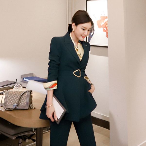 arrival comfortable working style blazer thin temperamental long pants elegant pant suits, White 
arrival comfortable working style blazer thin temperamental long pants elegant pant suits, White