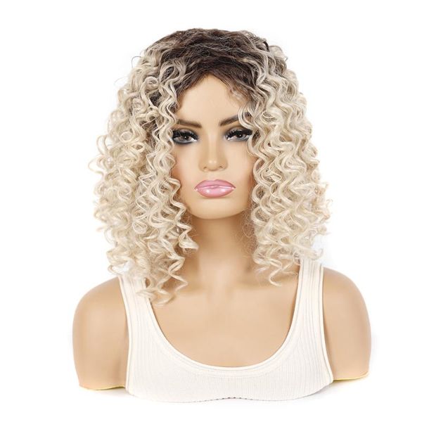 synthetic wigs jeedou short curly hair wig loose deep fluffy hairstyle dark brown blond mix color, Black
synthetic wigs jeedou short curly hair wig loose deep fluffy hairstyle dark brown blond mix color, Black