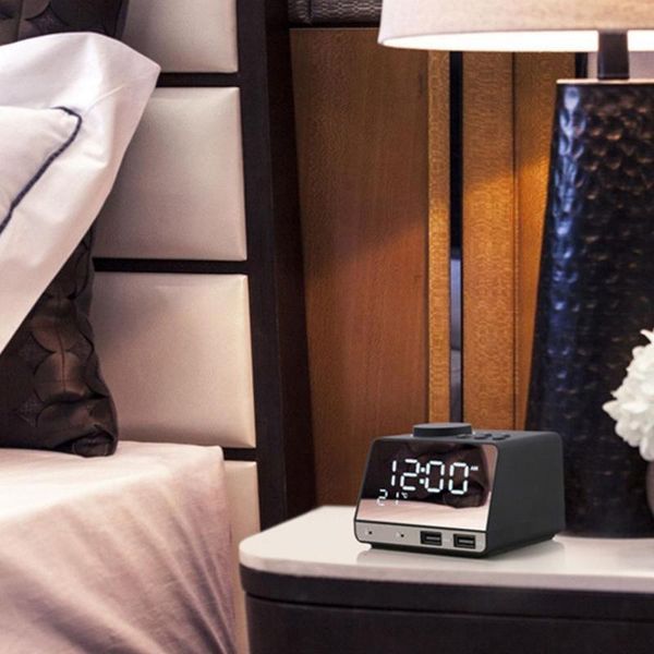 k11 led digital dual alarm mirror clock bluetooth bass speaker fm radio 2 usb charger ports music player snooze temperature
k11 led digital dual alarm mirror clock bluetooth bass speaker fm radio 2 usb charger ports music player snooze temperature