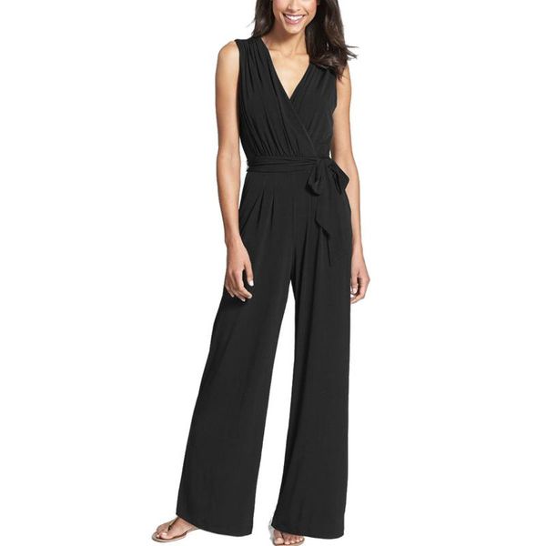 women's jumpsuits & rompers european and american pants amazon explosion models sell like cakes wide-leg jumpsuit sleeveless v-neck jum, Black;white
women's jumpsuits & rompers european and american pants amazon explosion models sell like cakes wide-leg jumpsuit sleeveless v-neck jum, Black;white