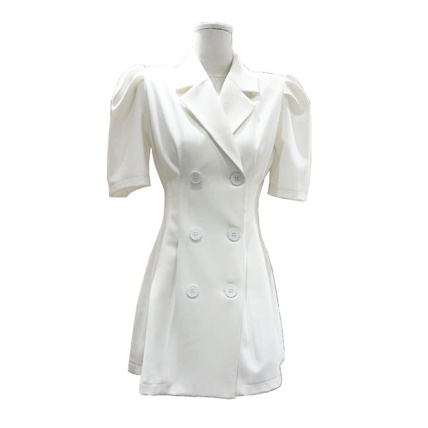black white notch collar button short sleeve mini dress casual vintage elegant solid summer women female d1768 210514, Black;gray
black white notch collar button short sleeve mini dress casual vintage elegant solid summer women female d1768 210514, Black;gray