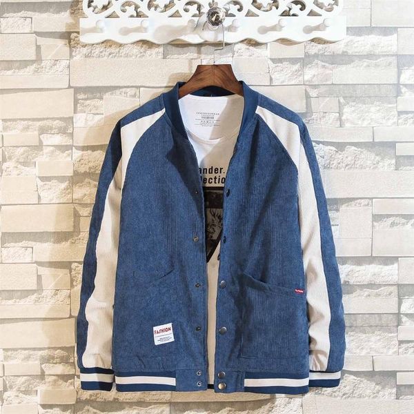 men's jackets 2021 autumn korean fashion jacket men corduroy splice japanese harajuku coats mandarin collar baseball 5xl, Black;brown
men's jackets 2021 autumn korean fashion jacket men corduroy splice japanese harajuku coats mandarin collar baseball 5xl, Black;brown
