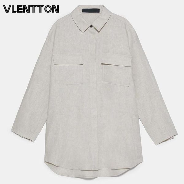 women's blouses & shirts 2021 spring autumn women vintage linen oversize solid pockets long sleeve loose and ladies blusas camisas, White
women's blouses & shirts 2021 spring autumn women vintage linen oversize solid pockets long sleeve loose and ladies blusas camisas, White