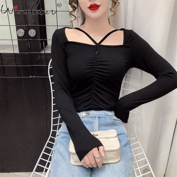 women's t-shirt spring summer cotton european style girls cross drape hollow out women long sleeve all match tees 2021 t, White
women's t-shirt spring summer cotton european style girls cross drape hollow out women long sleeve all match tees 2021 t, White