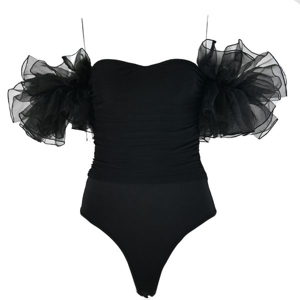 paris girl women's mesh off shoulder strapless puff sleeve leotard thong backless jumpsuit bodysuit clubwear 210524, Black;white
paris girl women's mesh off shoulder strapless puff sleeve leotard thong backless jumpsuit bodysuit clubwear 210524, Black;white