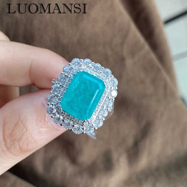 luomansi fashion paraiba tourmaline square diamond ring 100%-s925 sterling silver wedding cocktail party jewelry, Golden;silver
luomansi fashion paraiba tourmaline square diamond ring 100%-s925 sterling silver wedding cocktail party jewelry, Golden;silver