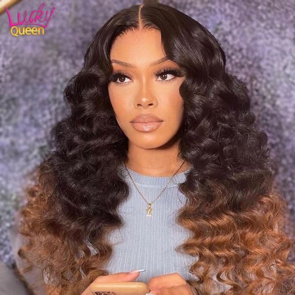 lucky queen malaysia loose deep wave wigs curly 13x4 hd lace front human hair honey blonde ombre color wig pre-plucked, Black;brown
lucky queen malaysia loose deep wave wigs curly 13x4 hd lace front human hair honey blonde ombre color wig pre-plucked, Black;brown