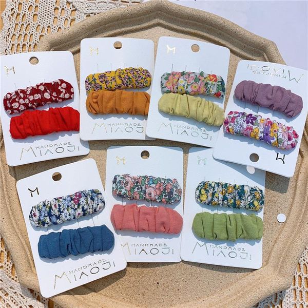 hair accessories 1 pair korean fashion sweet girl princess hairpins children simple cute colorful fold floral fabric bb clip, Slivery;white
hair accessories 1 pair korean fashion sweet girl princess hairpins children simple cute colorful fold floral fabric bb clip, Slivery;white