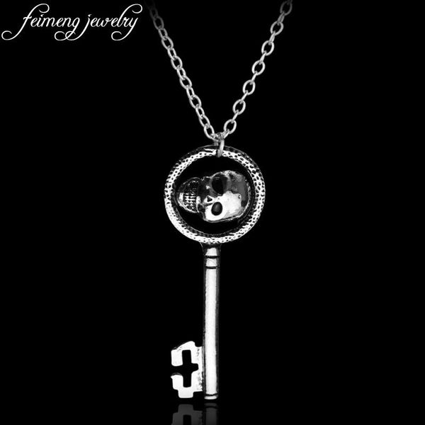pendant necklaces feimeng jewelry once upon a time necklace one of the evil queen's skeleton skull key women fashion accessories, Silver
pendant necklaces feimeng jewelry once upon a time necklace one of the evil queen's skeleton skull key women fashion accessories, Silver