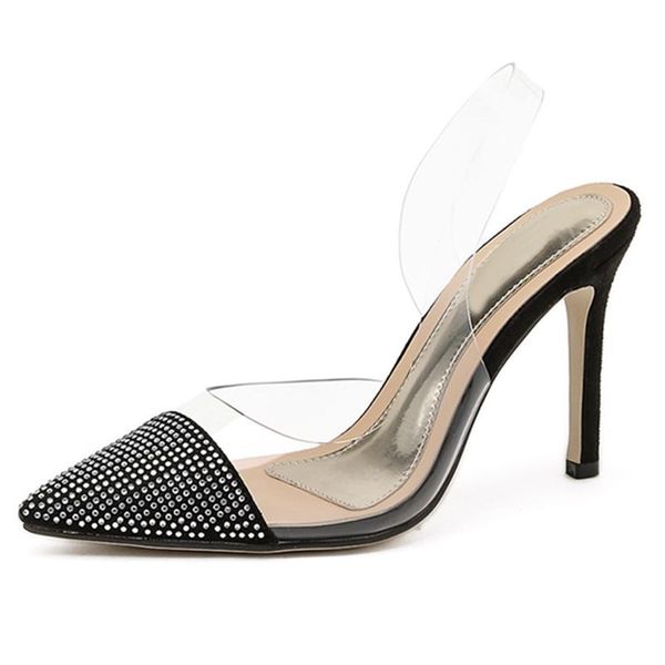 women's shoes fashion pvc patchwork bling spring/autumn 2021 cross-tied polka dot crystal pointed toe pumps fs21s131 sandals, Black
women's shoes fashion pvc patchwork bling spring/autumn 2021 cross-tied polka dot crystal pointed toe pumps fs21s131 sandals, Black