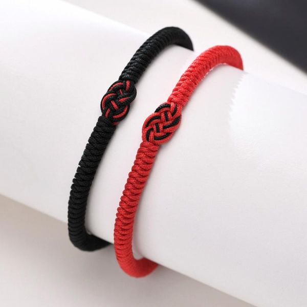 link, chain bracelet for men women,hand braided rope bracelet, lucky knot protection adjustable, Black
link, chain bracelet for men women,hand braided rope bracelet, lucky knot protection adjustable, Black