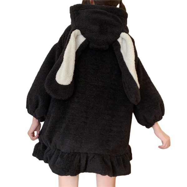 women's jackets sweet girls long sleeve outwear ladies autumn winter warm ears decoration hooded coat casual fluffy coats top, Black;brown
women's jackets sweet girls long sleeve outwear ladies autumn winter warm ears decoration hooded coat casual fluffy coats top, Black;brown