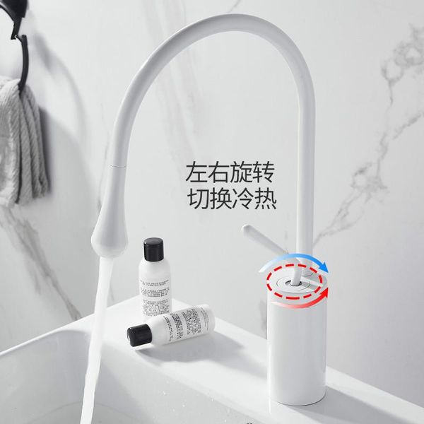 bathroom white faucet matte brass cold- heightened aesthetic rotary table washbasin single lever 360 rotation spout sink faucets
bathroom white faucet matte brass cold- heightened aesthetic rotary table washbasin single lever 360 rotation spout sink faucets