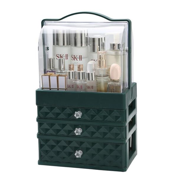 storage boxes & bins desklarge-capacity multi-layer makeup organizer case portable waterproof and dustproof green cosmetic box
storage boxes & bins desklarge-capacity multi-layer makeup organizer case portable waterproof and dustproof green cosmetic box
