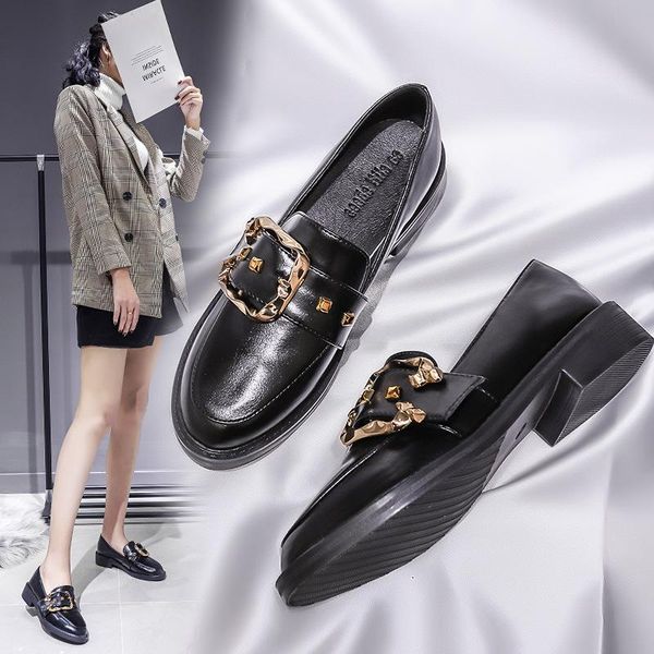 dress shoes pump women chunky heels buckle leather loafers casual slip on shallow round toe oxford designer zapatos mujer, Black
dress shoes pump women chunky heels buckle leather loafers casual slip on shallow round toe oxford designer zapatos mujer, Black
