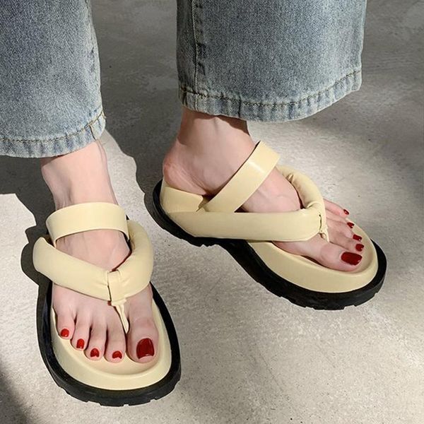 slippers thick bottom women personality bread flip flops design summer open-toe outdoor sandals casual vogue shoes, Black
slippers thick bottom women personality bread flip flops design summer open-toe outdoor sandals casual vogue shoes, Black