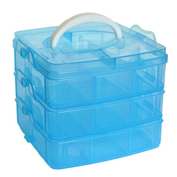 clear plastic craft beads jewellery storage organizer tool box case three-layer 18-compartment removable bottles & jars
clear plastic craft beads jewellery storage organizer tool box case three-layer 18-compartment removable bottles & jars