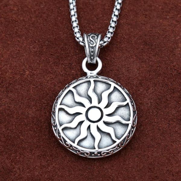 pendant necklaces retro simple apollo god sun men and women punk fashion stainless steel biker amulet necklace jewelry gift wholesale, Silver
pendant necklaces retro simple apollo god sun men and women punk fashion stainless steel biker amulet necklace jewelry gift wholesale, Silver