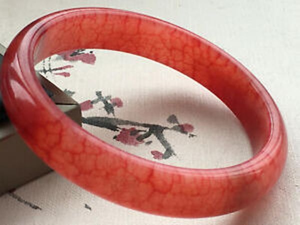 chinese beautiful rare blood stone jade bangle bracelet handmade gemstone 60mm, Black
chinese beautiful rare blood stone jade bangle bracelet handmade gemstone 60mm, Black