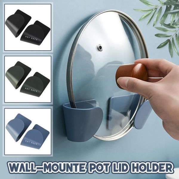 2pc pot lid holder unperforated pan wall mounted storage rack kitchen gadget accessories cooking utensils & organization
2pc pot lid holder unperforated pan wall mounted storage rack kitchen gadget accessories cooking utensils & organization