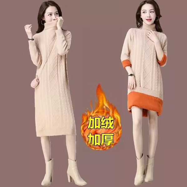 autumn and winter high neck psh sweater women's thickened loose slender woolen s over knee knitted bottomed, Black;gray
autumn and winter high neck psh sweater women's thickened loose slender woolen s over knee knitted bottomed, Black;gray