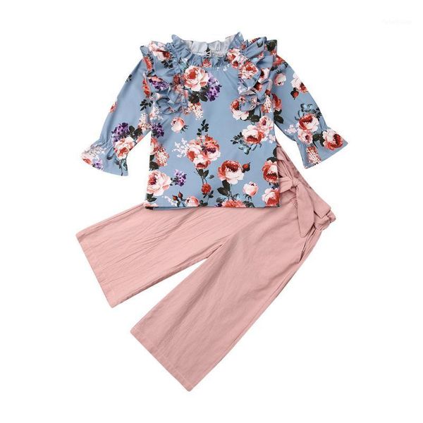 clothing sets born baby girls pink long sleeve printed trousers pants clothes 2-7y1, White 
clothing sets born baby girls pink long sleeve printed trousers pants clothes 2-7y1, White