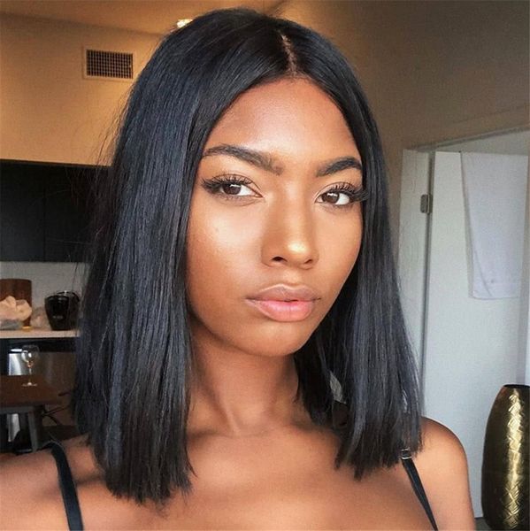 straight brazilian human hair wigs for women middle part glueless full machine made short bob wig 130% density 8-16 inch, Black;brown
straight brazilian human hair wigs for women middle part glueless full machine made short bob wig 130% density 8-16 inch, Black;brown