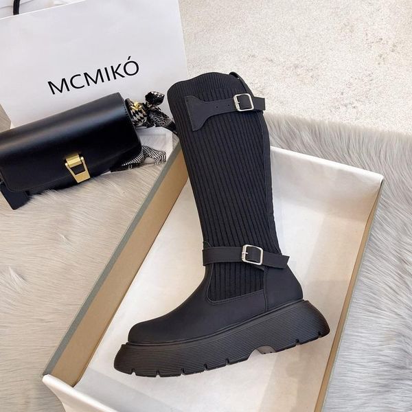 boots 2021 autumn women's fashion brand round toe square heel knee-high boots, mid-heel comfortable casual, Black
boots 2021 autumn women's fashion brand round toe square heel knee-high boots, mid-heel comfortable casual, Black