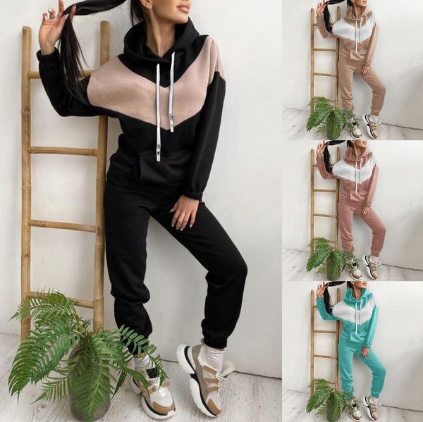 women's two piece pants stitching tracksuit women set suit female hoodies and outfits 2021 clothing autumn winter sweatshirt, White
women's two piece pants stitching tracksuit women set suit female hoodies and outfits 2021 clothing autumn winter sweatshirt, White