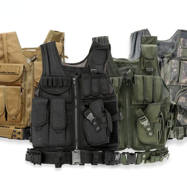 outdoor fan tactical vest multifunctional combat vest male special forces real life cs protective equipment breathable, Camo;black
outdoor fan tactical vest multifunctional combat vest male special forces real life cs protective equipment breathable, Camo;black