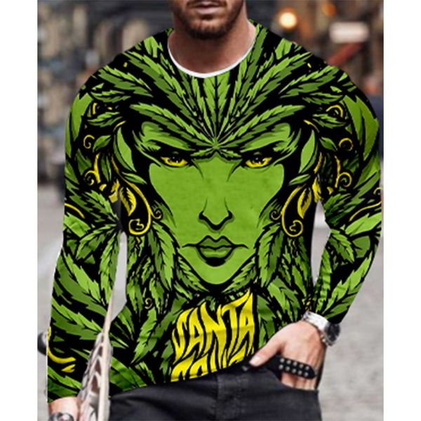 green leaf man pattern men s 3d printing t-shirt visual impact party round neck long sleeve designer plus size printing daily top, White;black
green leaf man pattern men s 3d printing t-shirt visual impact party round neck long sleeve designer plus size printing daily top, White;black