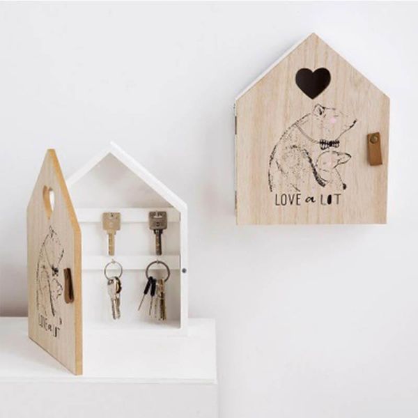 hooks & rails creative bear pattern wooden key box wall hanging storage rack decoration shop porch door decor housekeeper
hooks & rails creative bear pattern wooden key box wall hanging storage rack decoration shop porch door decor housekeeper