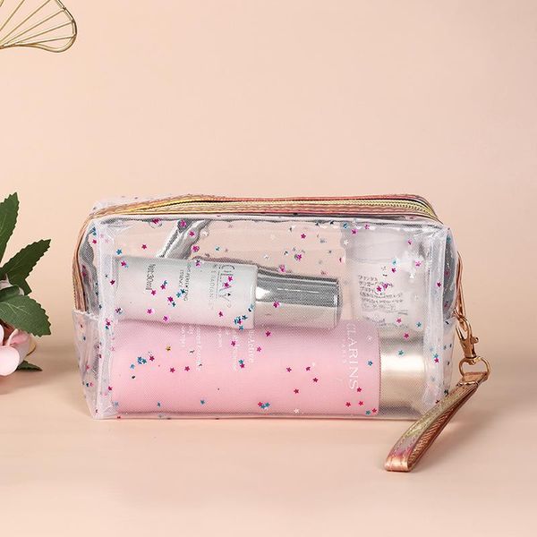 cosmetic bags & cases pvc transparent women makeup bag fashion star print organizer make up case travel beautician toiletry storage
cosmetic bags & cases pvc transparent women makeup bag fashion star print organizer make up case travel beautician toiletry storage