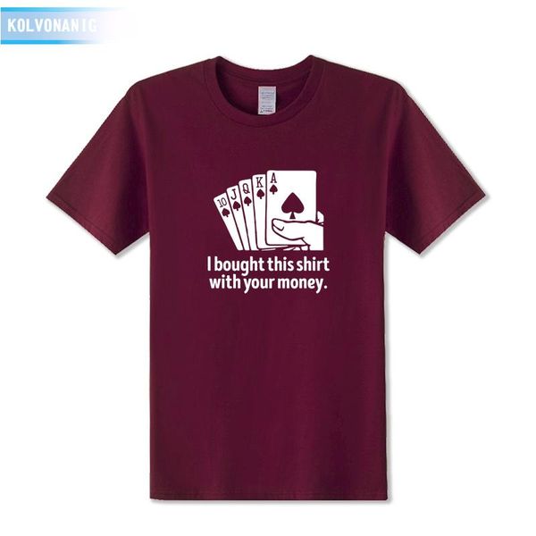 men's t-shirts 2021 summer fashion i bought this shirt with your money poker funny printed t men clothes punk tee plus size, White;black
men's t-shirts 2021 summer fashion i bought this shirt with your money poker funny printed t men clothes punk tee plus size, White;black