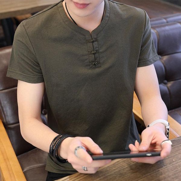 men's t-shirts chinese style large size short-sleeved t-shirt casual loose summer temperament all-match top, White;black
men's t-shirts chinese style large size short-sleeved t-shirt casual loose summer temperament all-match top, White;black