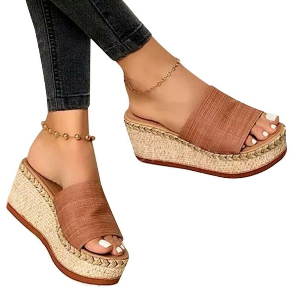 selling women wedges platform sandal open toe thick soft sole summer beach slippers shoes -b5, Black
selling women wedges platform sandal open toe thick soft sole summer beach slippers shoes -b5, Black