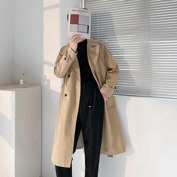 men's trench coats 2021 men lapel long jackets khaki/black harajuku windbreaker overcoat autumn male casual outwear high street trenchc, Tan;black
men's trench coats 2021 men lapel long jackets khaki/black harajuku windbreaker overcoat autumn male casual outwear high street trenchc, Tan;black