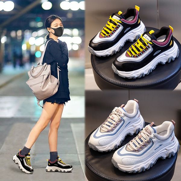 film bottom leather daddy shoes autumn 2021 women's sports leisure ins thick increased fashion, Black;white
film bottom leather daddy shoes autumn 2021 women's sports leisure ins thick increased fashion, Black;white