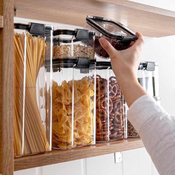 storage bottles & jars 1800ml dry box containers transparent stackable kitchen spaghetti noodles sealed tank organizers
storage bottles & jars 1800ml dry box containers transparent stackable kitchen spaghetti noodles sealed tank organizers