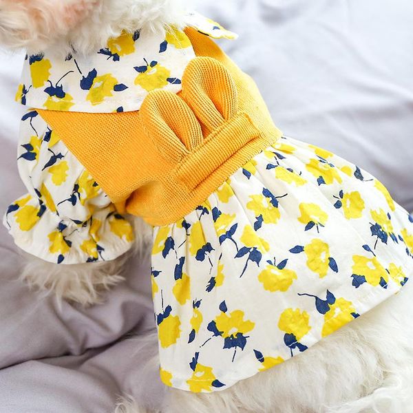 pet clothes for small dog cat style yellow floral corduroy skirt in spring and summer husky teddy bear clothing apparel
pet clothes for small dog cat style yellow floral corduroy skirt in spring and summer husky teddy bear clothing apparel