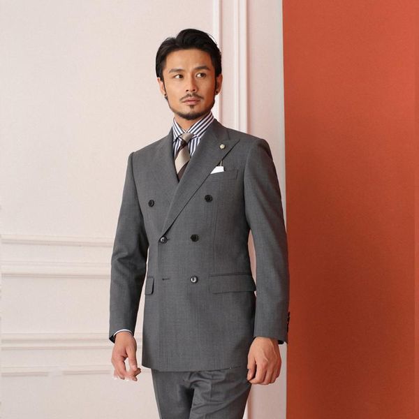 men's suits & blazers 2021 fashionable clothing for men worsted wool semi-linen interlining italian iron-double-breasted 2 pieces suit, White;black
men's suits & blazers 2021 fashionable clothing for men worsted wool semi-linen interlining italian iron-double-breasted 2 pieces suit, White;black