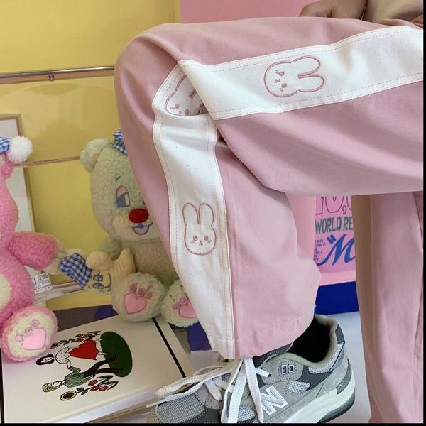 qweek kawaii joggers soft girl womens pant style sports harajuku pink wide trousers cartoon oversize sweatpants korean, Black;white
qweek kawaii joggers soft girl womens pant style sports harajuku pink wide trousers cartoon oversize sweatpants korean, Black;white