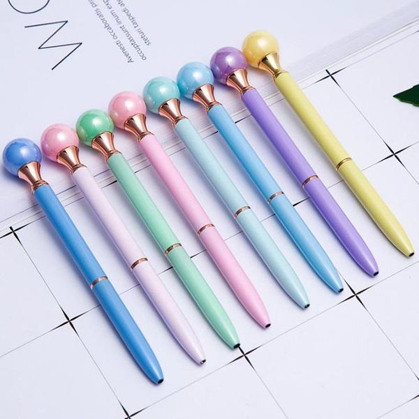 10pcs large pearl crystal ballpoint pen fashion girl kawaii metal material escolar as novelty gift 8 colors pens, Blue;orange
10pcs large pearl crystal ballpoint pen fashion girl kawaii metal material escolar as novelty gift 8 colors pens, Blue;orange