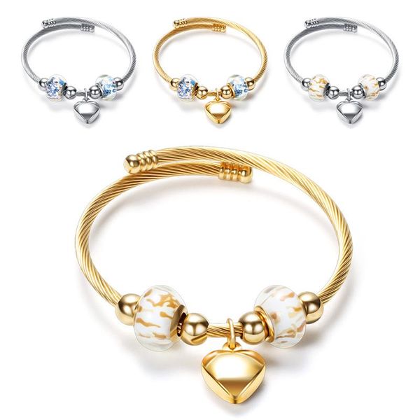 stainless steel heart bracelets jewelry female silver/ gold cuff bangles for women bangle, Black
stainless steel heart bracelets jewelry female silver/ gold cuff bangles for women bangle, Black