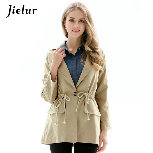 autumn fashion kahaki women's trench coat ladies drawstring waist casual windbreaker -2xl size pockets female 210426, Tan;black
autumn fashion kahaki women's trench coat ladies drawstring waist casual windbreaker -2xl size pockets female 210426, Tan;black