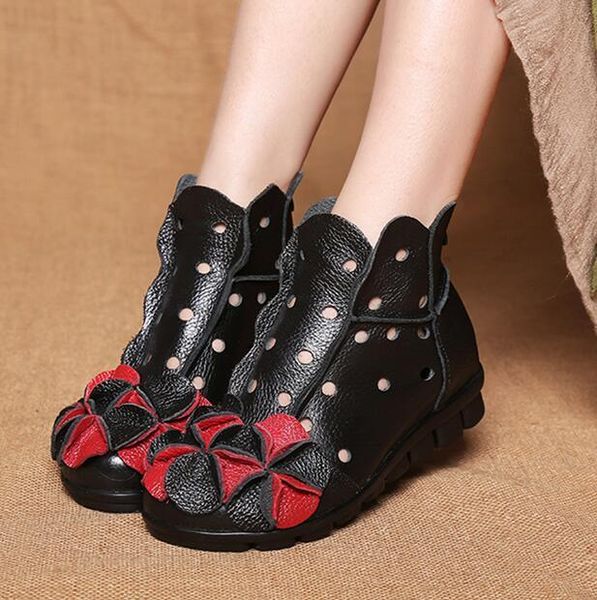 boots arrival 2021 fashion women spring and summer winter genuine leather handmade vintage flower ankle botines shoes woman, Black
boots arrival 2021 fashion women spring and summer winter genuine leather handmade vintage flower ankle botines shoes woman, Black